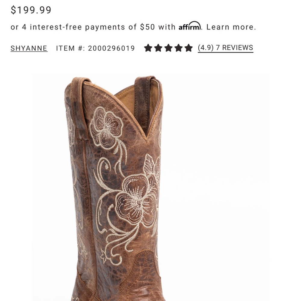 Shyanne boots- women’s size 7